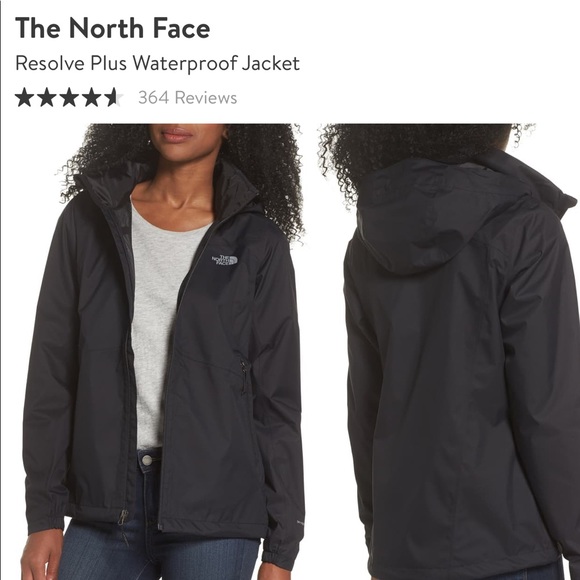 North Face Resolve Plus Waterproof Rain Jacket - Picture 2 of 14